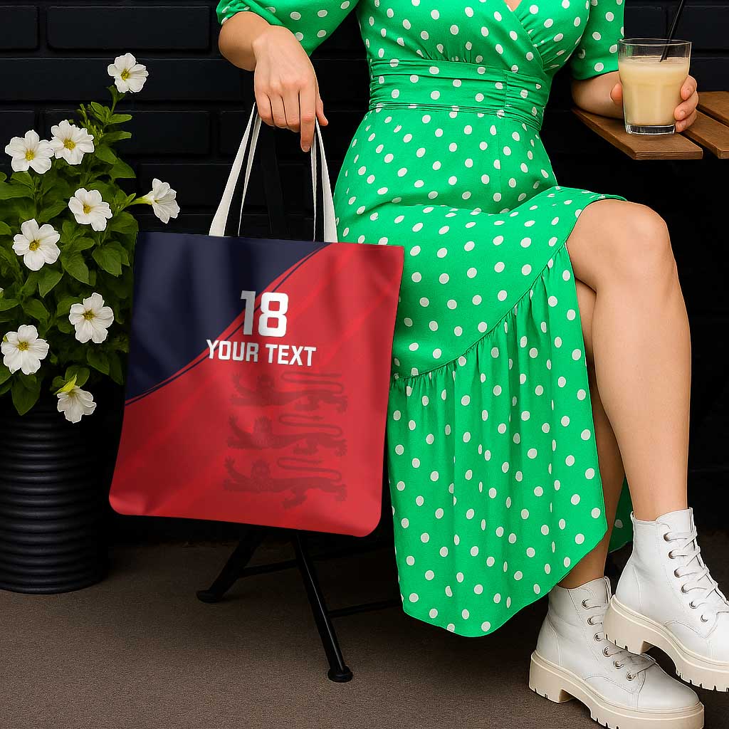 Custom Bailiwick of Jersey Cricket Tote Bag Jer Lions Champion Red Version - Wonder Print Shop