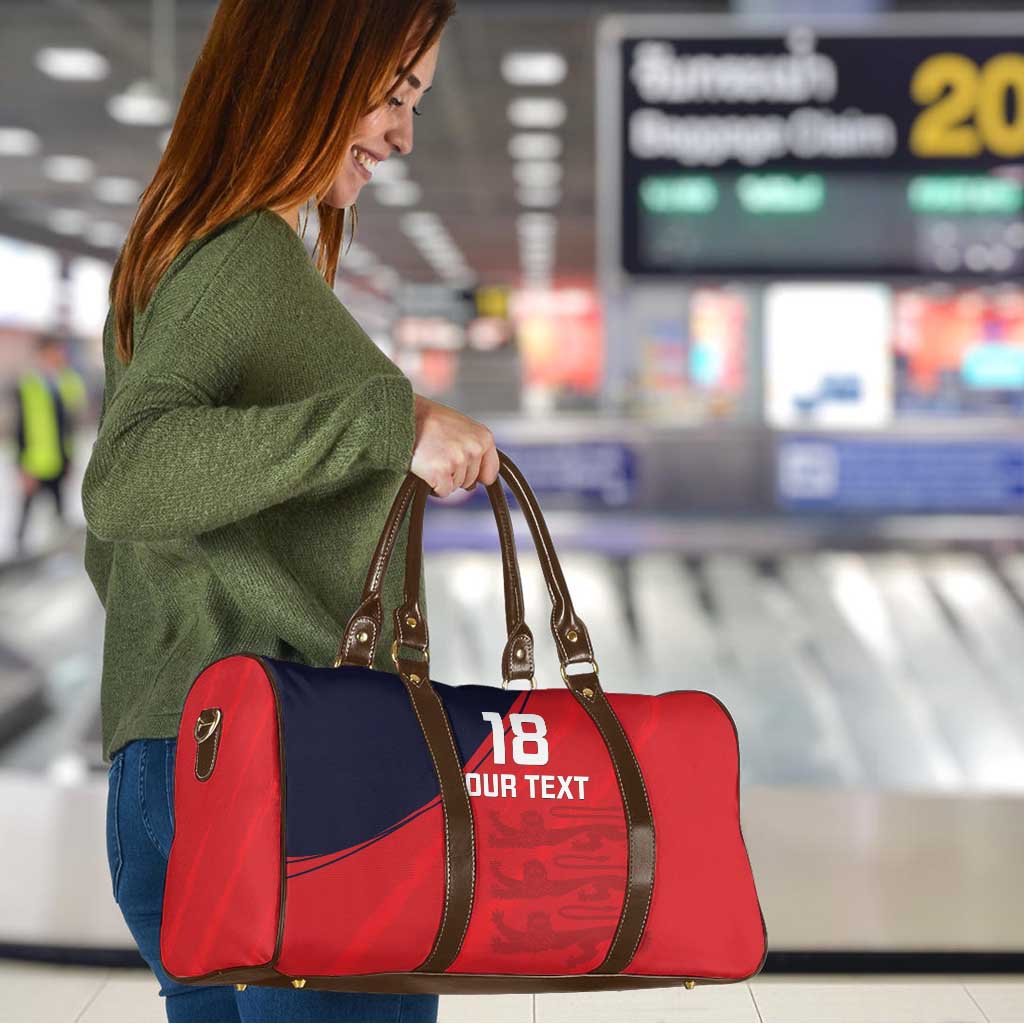 Custom Bailiwick of Jersey Cricket Travel Bag Jer Lions Champion Red Version - Wonder Print Shop