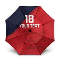Custom Bailiwick of Jersey Cricket Umbrella Jer Lions Champion Red Version - Wonder Print Shop