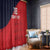 Custom Bailiwick of Jersey Cricket Window Curtain Jer Lions Champion Red Version - Wonder Print Shop