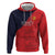 Custom Bailiwick of Jersey Cricket Zip Hoodie Jer Lions Champion Red Version - Wonder Print Shop