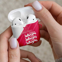 Custom Bailiwick of Jersey Cricket AirPods Case Jer Lions Champion Pink Version - Wonder Print Shop