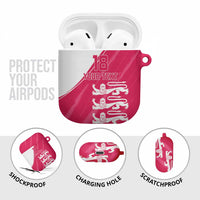 Custom Bailiwick of Jersey Cricket AirPods Case Jer Lions Champion Pink Version - Wonder Print Shop