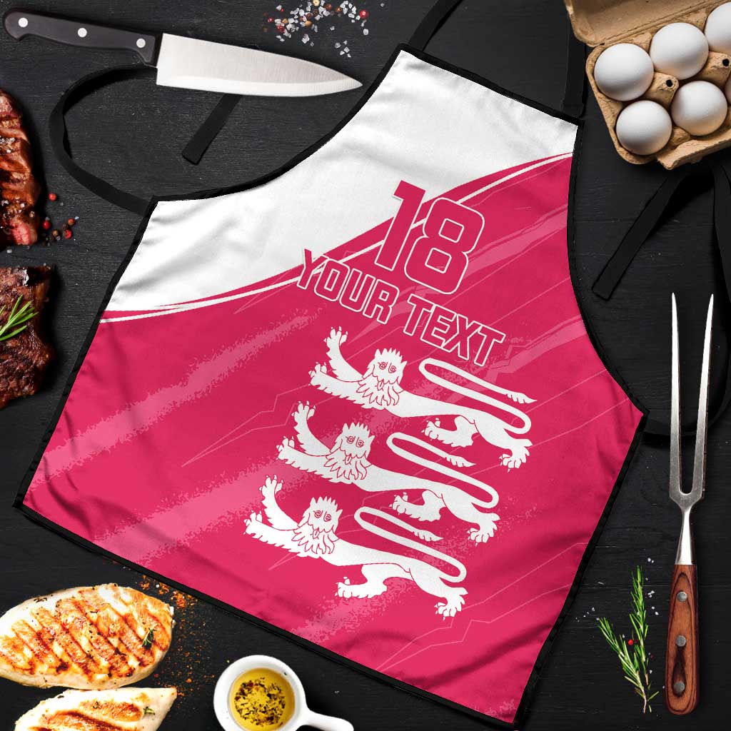 Custom Bailiwick of Jersey Cricket Apron Jer Lions Champion Pink Version - Wonder Print Shop