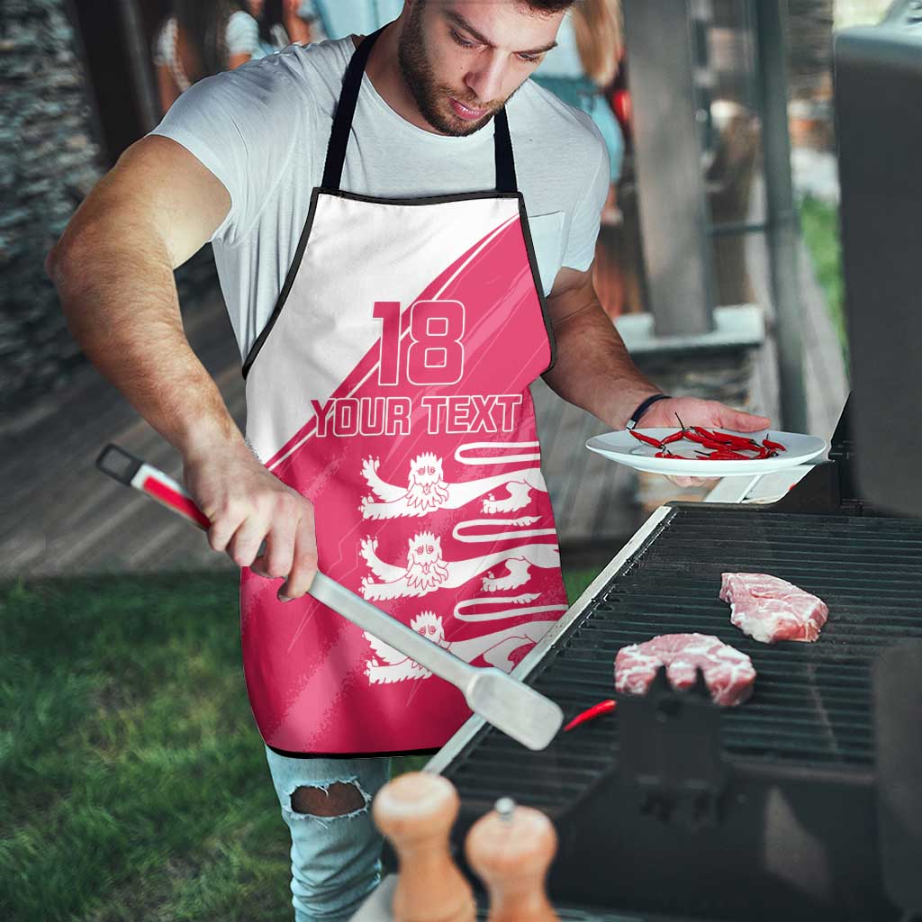 Custom Bailiwick of Jersey Cricket Apron Jer Lions Champion Pink Version - Wonder Print Shop