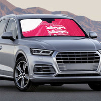 Custom Bailiwick of Jersey Cricket Auto Sun Shade Jer Lions Champion Pink Version - Wonder Print Shop