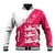 Custom Bailiwick of Jersey Cricket Baseball Jacket Jer Lions Champion Pink Version - Wonder Print Shop