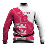 Custom Bailiwick of Jersey Cricket Baseball Jacket Jer Lions Champion Pink Version - Wonder Print Shop