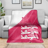 Custom Bailiwick of Jersey Cricket Blanket Jer Lions Champion Pink Version - Wonder Print Shop