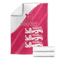 Custom Bailiwick of Jersey Cricket Blanket Jer Lions Champion Pink Version - Wonder Print Shop
