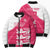 Custom Bailiwick of Jersey Cricket Bomber Puffer Jacket Jer Lions Champion Pink Version - Wonder Print Shop