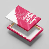 Custom Bailiwick of Jersey Cricket Canvas Wall Art Jer Lions Champion Pink Version - Wonder Print Shop