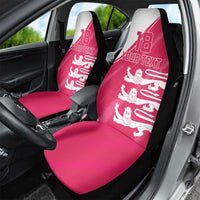 Custom Bailiwick of Jersey Cricket Car Seat Cover Jer Lions Champion Pink Version - Wonder Print Shop