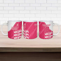 Custom Bailiwick of Jersey Cricket Ceramic Mug Jer Lions Champion Pink Version - Wonder Print Shop
