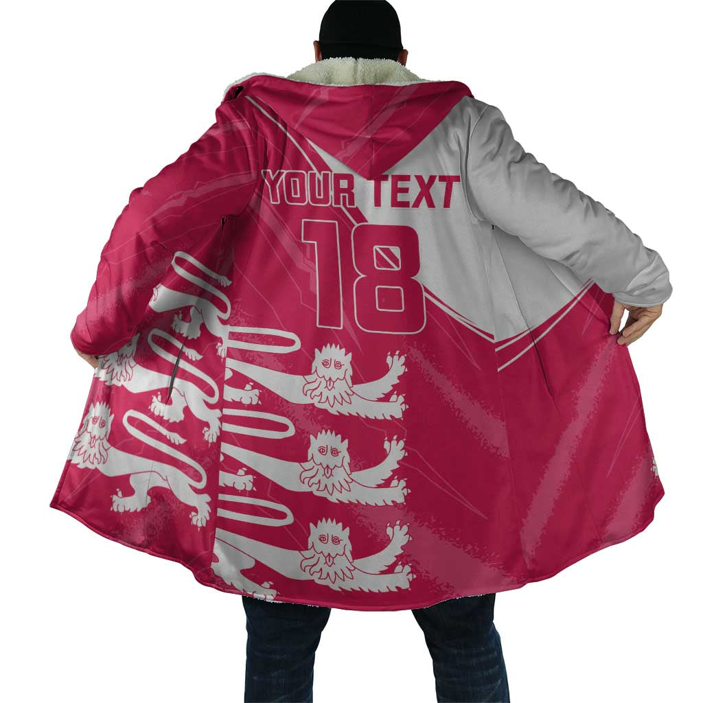Custom Bailiwick of Jersey Cricket Cloak Jer Lions Champion Pink Version - Wonder Print Shop
