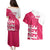Custom Bailiwick of Jersey Cricket Couples Matching Puletasi and Hawaiian Shirt Jer Lions Champion Pink Version - Wonder Print Shop