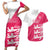 Custom Bailiwick of Jersey Cricket Couples Matching Short Sleeve Bodycon Dress and Hawaiian Shirt Jer Lions Champion Pink Version - Wonder Print Shop