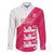 Custom Bailiwick of Jersey Cricket Family Matching Off The Shoulder Long Sleeve Dress and Hawaiian Shirt Jer Lions Champion Pink Version - Wonder Print Shop