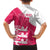 Custom Bailiwick of Jersey Cricket Family Matching Off Shoulder Short Dress and Hawaiian Shirt Jer Lions Champion Pink Version - Wonder Print Shop