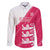 Custom Bailiwick of Jersey Cricket Family Matching Puletasi and Hawaiian Shirt Jer Lions Champion Pink Version - Wonder Print Shop