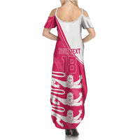 Custom Bailiwick of Jersey Cricket Family Matching Summer Maxi Dress and Hawaiian Shirt Jer Lions Champion Pink Version - Wonder Print Shop