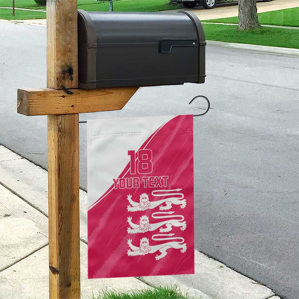 Custom Bailiwick of Jersey Cricket Garden Flag Jer Lions Champion Pink Version - Wonder Print Shop