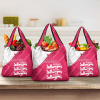 Custom Bailiwick of Jersey Cricket Grocery Bag Jer Lions Champion Pink Version - Wonder Print Shop