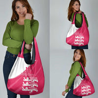 Custom Bailiwick of Jersey Cricket Grocery Bag Jer Lions Champion Pink Version - Wonder Print Shop