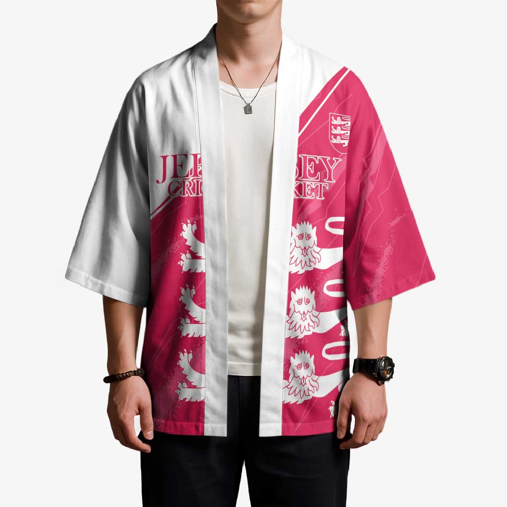 Custom Bailiwick of Jersey Cricket Kimono Jer Lions Champion Pink Version - Wonder Print Shop