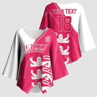 Custom Bailiwick of Jersey Cricket Kimono Sleeve Blouse Jer Lions Champion Pink Version - Wonder Print Shop