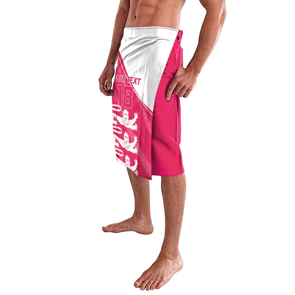 Custom Bailiwick of Jersey Cricket Lavalava Jer Lions Champion Pink Version - Wonder Print Shop