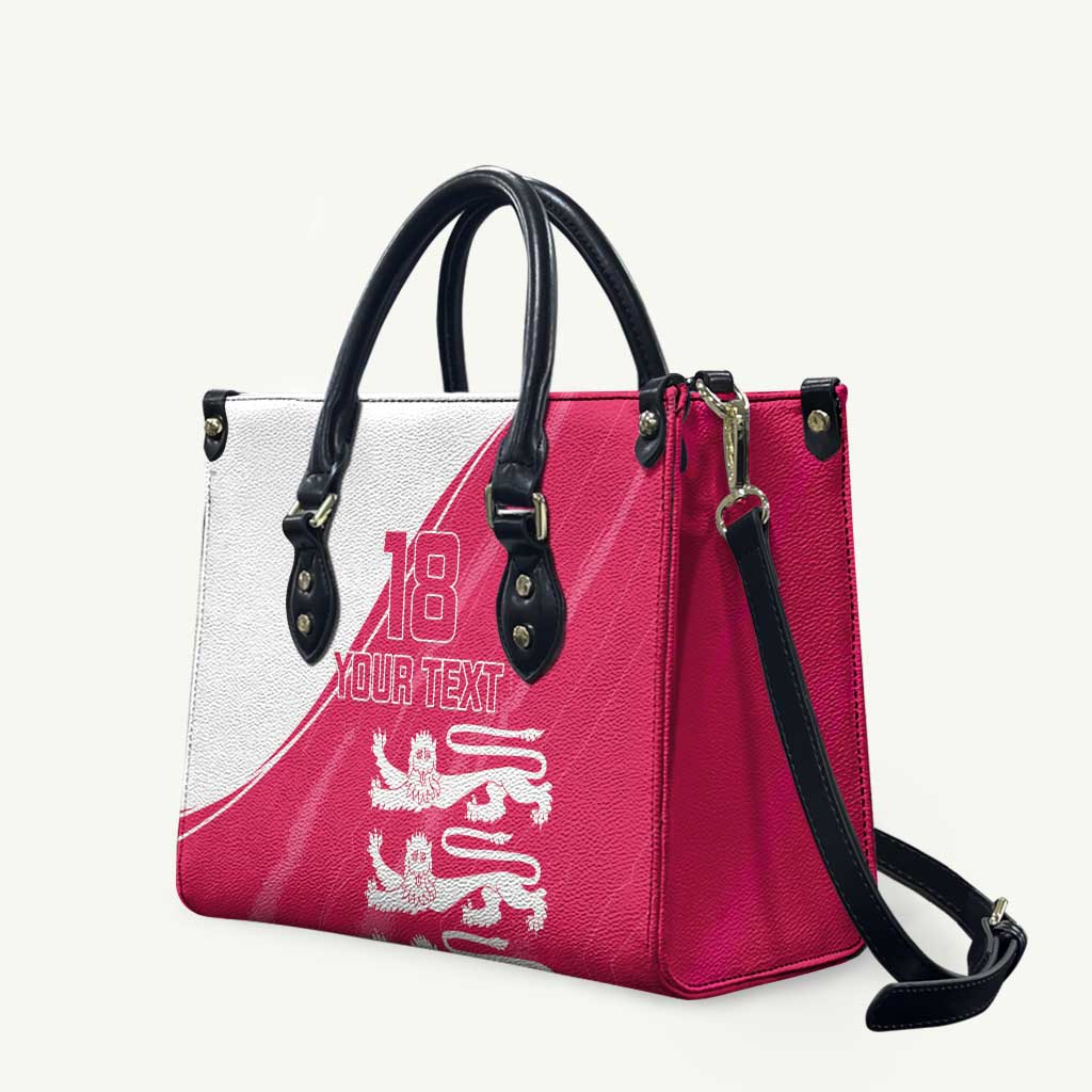 Custom Bailiwick of Jersey Cricket Leather Bag Jer Lions Champion Pink Version - Wonder Print Shop
