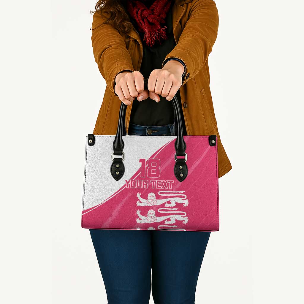 Custom Bailiwick of Jersey Cricket Leather Bag Jer Lions Champion Pink Version - Wonder Print Shop