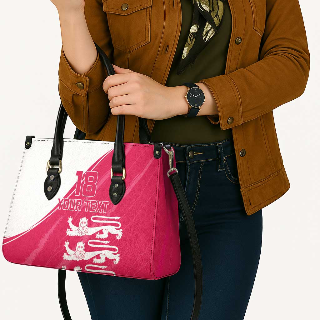 Custom Bailiwick of Jersey Cricket Leather Bag Jer Lions Champion Pink Version - Wonder Print Shop