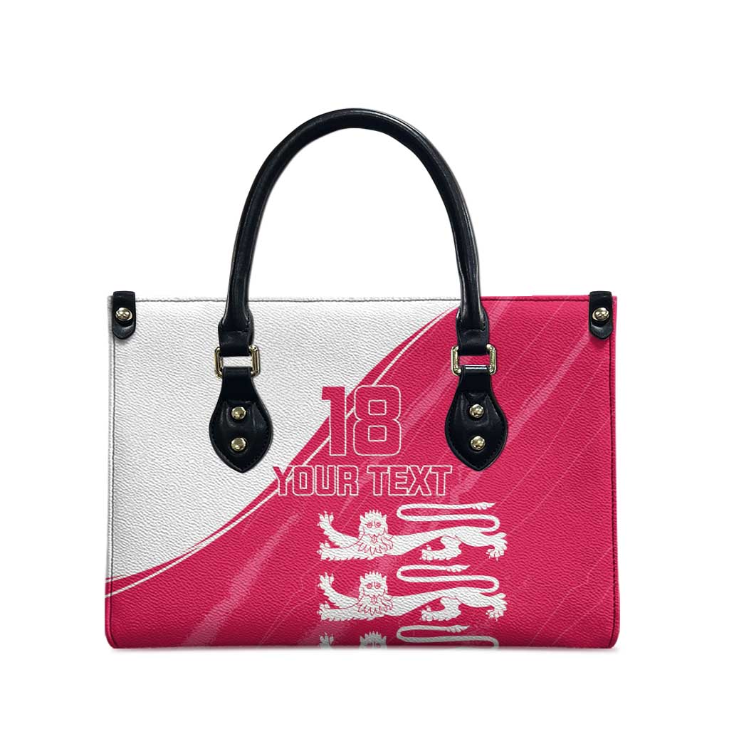 Custom Bailiwick of Jersey Cricket Leather Bag Jer Lions Champion Pink Version - Wonder Print Shop