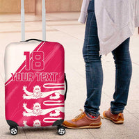 Custom Bailiwick of Jersey Cricket Luggage Cover Jer Lions Champion Pink Version - Wonder Print Shop