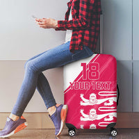 Custom Bailiwick of Jersey Cricket Luggage Cover Jer Lions Champion Pink Version - Wonder Print Shop