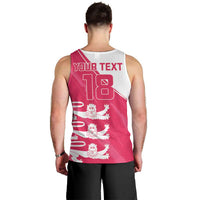 Custom Bailiwick of Jersey Cricket Men Tank Top Jer Lions Champion Pink Version - Wonder Print Shop