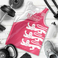 Custom Bailiwick of Jersey Cricket Men Tank Top Jer Lions Champion Pink Version - Wonder Print Shop
