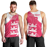 Custom Bailiwick of Jersey Cricket Men Tank Top Jer Lions Champion Pink Version - Wonder Print Shop