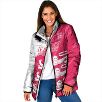 Custom Bailiwick of Jersey Cricket Padded Jacket Jer Lions Champion Pink Version - Wonder Print Shop