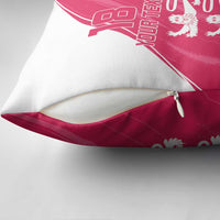 Custom Bailiwick of Jersey Cricket Pillow Cover Jer Lions Champion Pink Version - Wonder Print Shop