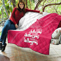 Custom Bailiwick of Jersey Cricket Quilt Jer Lions Champion Pink Version - Wonder Print Shop