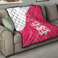 Custom Bailiwick of Jersey Cricket Quilt Jer Lions Champion Pink Version - Wonder Print Shop