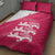 Custom Bailiwick of Jersey Cricket Quilt Bed Set Jer Lions Champion Pink Version - Wonder Print Shop