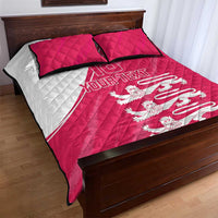 Custom Bailiwick of Jersey Cricket Quilt Bed Set Jer Lions Champion Pink Version - Wonder Print Shop