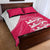 Custom Bailiwick of Jersey Cricket Quilt Bed Set Jer Lions Champion Pink Version - Wonder Print Shop