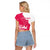 Custom Bailiwick of Jersey Cricket Raglan Cropped T Shirt Jer Lions Champion Pink Version - Wonder Print Shop