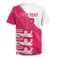 Custom Bailiwick of Jersey Cricket Rugby Jersey Jer Lions Champion Pink Version - Wonder Print Shop