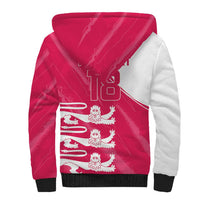 Custom Bailiwick of Jersey Cricket Sherpa Hoodie Jer Lions Champion Pink Version - Wonder Print Shop